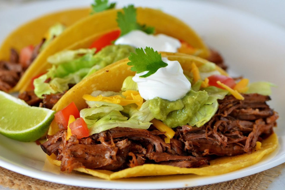 “Pulled-beef” Taco uit de slowcooker