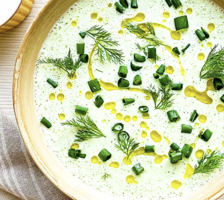 Komkommer gazpacho (komkommersoep)