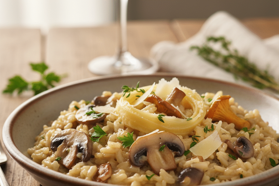 Romige Paddestoelen risotto: Een Herfstig Comfortgerecht